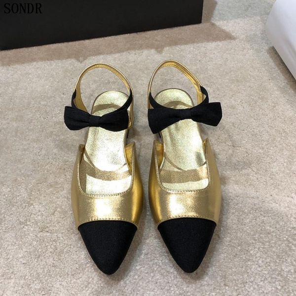 sandals fashion gold flat shoes women bowtie genuine leather slingback ladies pumps mary janes runway ballet woman, Black
sandals fashion gold flat shoes women bowtie genuine leather slingback ladies pumps mary janes runway ballet woman, Black
