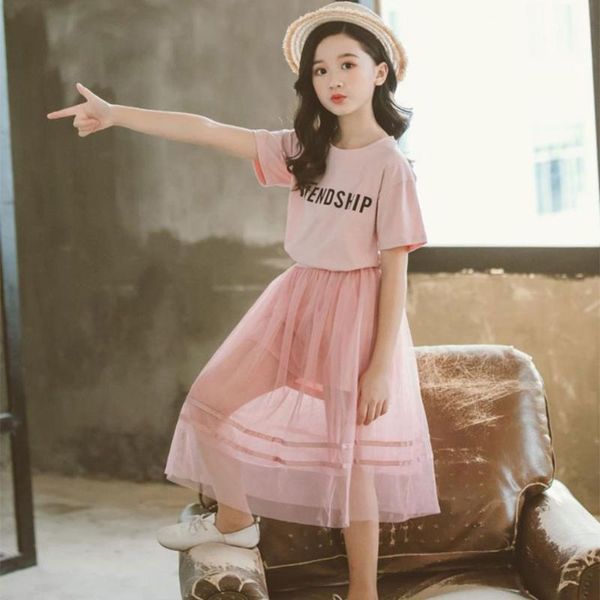 pcs/set girls two-piece suit short sleeve letter print t-shirt + mesh skirt 54df clothing sets, White
pcs/set girls two-piece suit short sleeve letter print t-shirt + mesh skirt 54df clothing sets, White