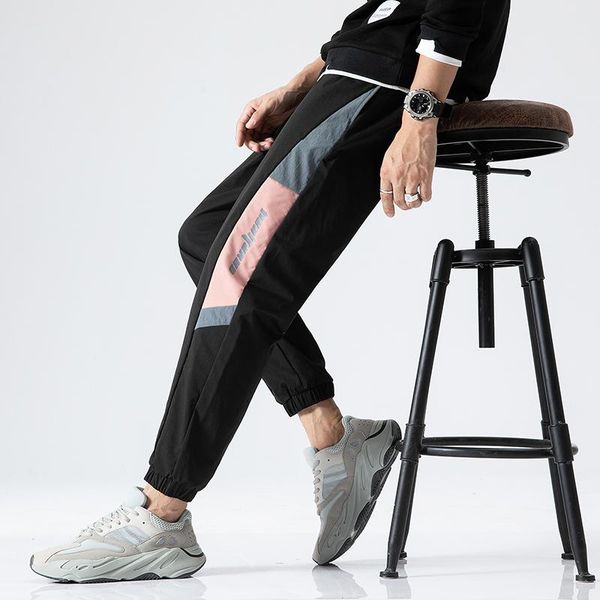 men's pants jogging men spring summer outdoor sport loose trousers 2021 panelled spliced drawstring male trendy sweatpants, Black
men's pants jogging men spring summer outdoor sport loose trousers 2021 panelled spliced drawstring male trendy sweatpants, Black