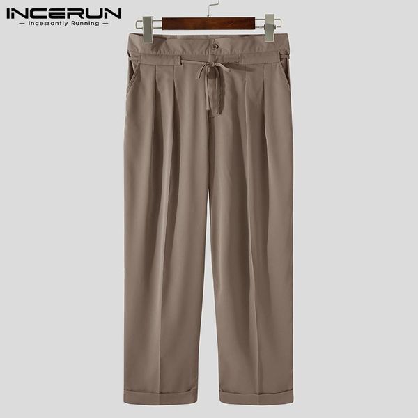 men casual pants solid color lace up pockets joggers trousers men streetwear cozy fashion korean straight pants s-5xl incerun, Black
men casual pants solid color lace up pockets joggers trousers men streetwear cozy fashion korean straight pants s-5xl incerun, Black