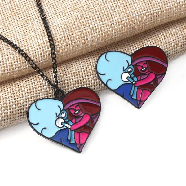 pendant necklaces american animation stie cosmos necklace metal half peach heart cute cartoon children's gift, Silver
pendant necklaces american animation stie cosmos necklace metal half peach heart cute cartoon children's gift, Silver