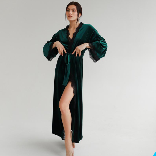 wraps & jackets chic velvet robe lace appliques v neck long sleeves sash party sleepwear custom made split robes, White
wraps & jackets chic velvet robe lace appliques v neck long sleeves sash party sleepwear custom made split robes, White