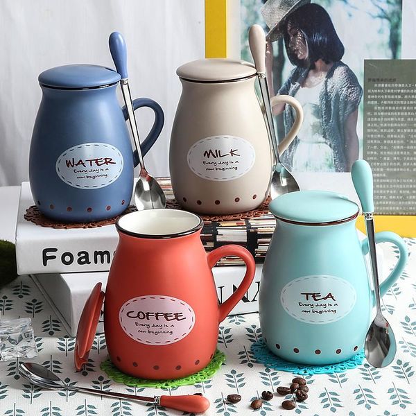 colorful coffee ceramic mugs with lid spoon coffee porcelain cups gift home office breakfast milk cup
colorful coffee ceramic mugs with lid spoon coffee porcelain cups gift home office breakfast milk cup