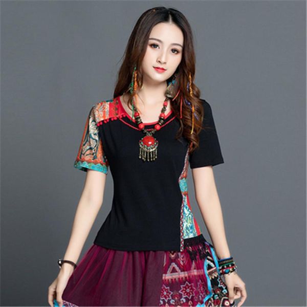 elegant ladies clothes plus size new vintage embroidery t-shirts ethnic summer harajuku o-neck female clothing tees women, White
elegant ladies clothes plus size new vintage embroidery t-shirts ethnic summer harajuku o-neck female clothing tees women, White