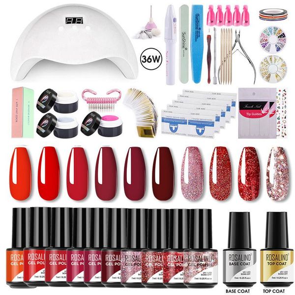 nail art kits rosalind set for manicure tools 33/18 pcs uv led lamp electric drill building varnishes kit gel polish
nail art kits rosalind set for manicure tools 33/18 pcs uv led lamp electric drill building varnishes kit gel polish
