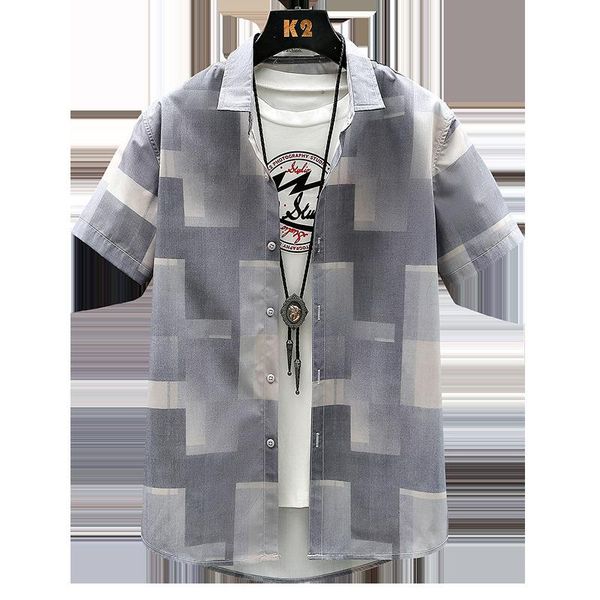 men's casual shirts men streetwear handsome square collar color matching short sleeve fashion loose personality harajuku, White;black
men's casual shirts men streetwear handsome square collar color matching short sleeve fashion loose personality harajuku, White;black