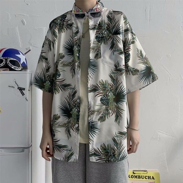 men's casual shirts retro men summer printing loose short-sleeved shirt plus size harajuku style hawaii beach, White;black
men's casual shirts retro men summer printing loose short-sleeved shirt plus size harajuku style hawaii beach, White;black