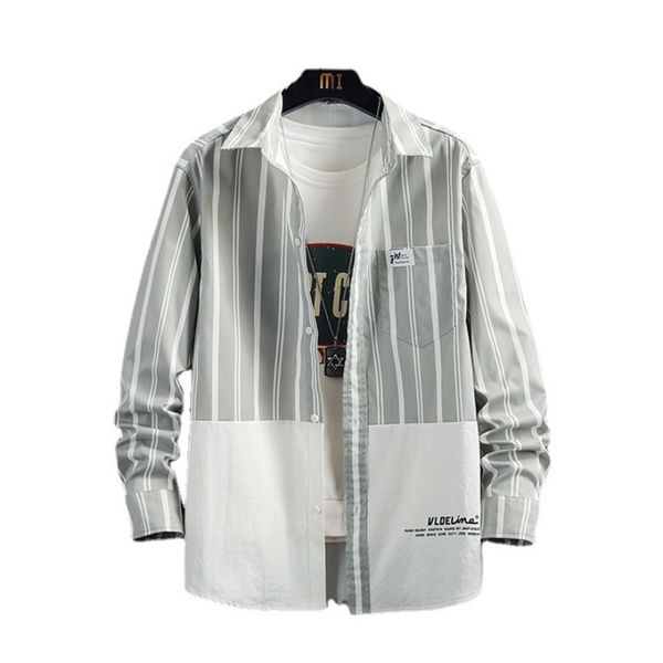 mens designers shirts fashion casual men slim fit panelled long sleeve business dress shirt striped printed man clothing solid color clothes, White;black
mens designers shirts fashion casual men slim fit panelled long sleeve business dress shirt striped printed man clothing solid color clothes, White;black