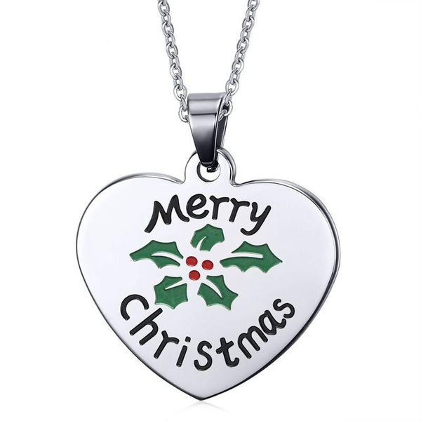 pendants christmas gift stainless steel pendant necklace love heart tag for women men merry present fashion jewelry, Black
pendants christmas gift stainless steel pendant necklace love heart tag for women men merry present fashion jewelry, Black