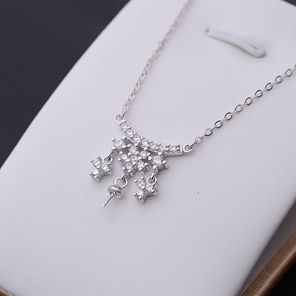 jewelry diy accessories s925 silver pendant necklace female empty support pendant pearl chain korean semi-finished product 277
jewelry diy accessories s925 silver pendant necklace female empty support pendant pearl chain korean semi-finished product 277