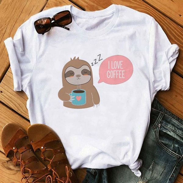 summer fashion women tshirt i love coffee tee shirt harajuku tee ulzzang cartoon sloth print t-shirt female camiseta mujer, White
summer fashion women tshirt i love coffee tee shirt harajuku tee ulzzang cartoon sloth print t-shirt female camiseta mujer, White
