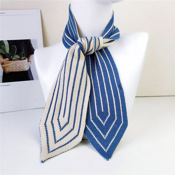scarves korean women stripes knit wool double layer thicken warm scarf bib winter sharp corner cross false collar neck guard scarve o35, Blue;gray
scarves korean women stripes knit wool double layer thicken warm scarf bib winter sharp corner cross false collar neck guard scarve o35, Blue;gray