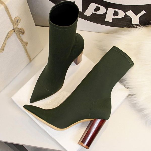 boots bigtree shoes women stretch sock autumn ankle for high heels pointed toe plus size 43, Black
boots bigtree shoes women stretch sock autumn ankle for high heels pointed toe plus size 43, Black