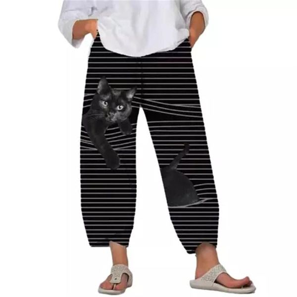 4xl 5xl oversized ladies wide-leg pants 2021 fashion women cat print harem pants plus size casual sports loose new spring, Black;white
4xl 5xl oversized ladies wide-leg pants 2021 fashion women cat print harem pants plus size casual sports loose new spring, Black;white