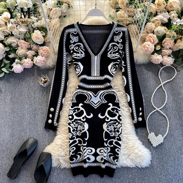 brand fashion cashew jacquard elegant women dresses v neck slim bodycon knitted ins office black autumn, Black;gray
brand fashion cashew jacquard elegant women dresses v neck slim bodycon knitted ins office black autumn, Black;gray