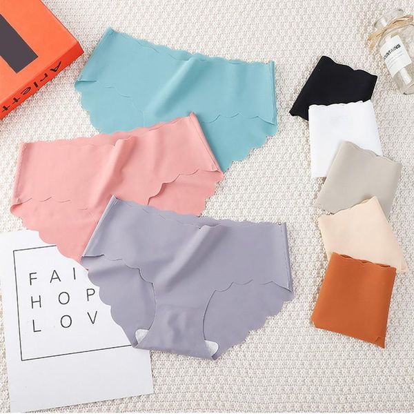 women's panties seamless underwear, silk plain ruffled briefs, thin smooth girls' underwear, Black;pink
women's panties seamless underwear, silk plain ruffled briefs, thin smooth girls' underwear, Black;pink