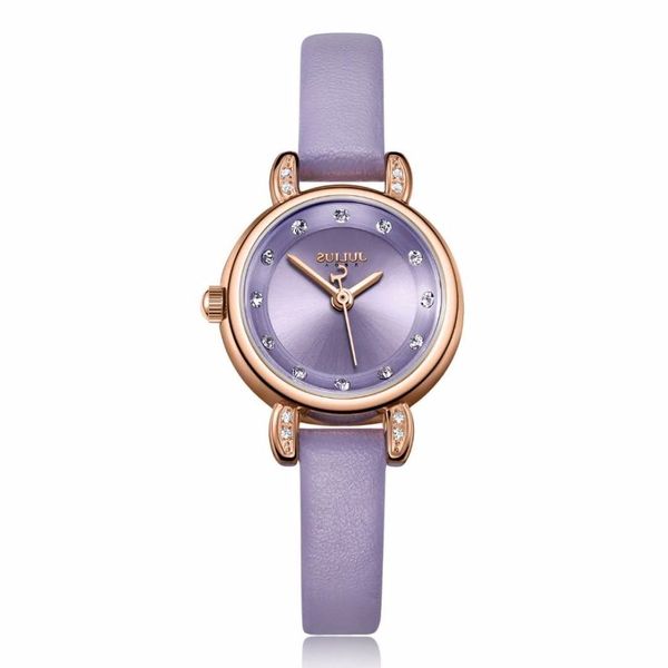 new small mini women's watch miyota quartz hours fine fashion woman clock bracelet real leather girl's birthday gift julius box, Slivery;brown
new small mini women's watch miyota quartz hours fine fashion woman clock bracelet real leather girl's birthday gift julius box, Slivery;brown