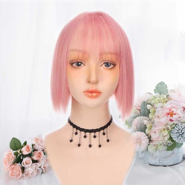 synthetic wigs lupu lolita wig pink blonde black green cosplay short straight bob natural fake hair for women heat resistant
synthetic wigs lupu lolita wig pink blonde black green cosplay short straight bob natural fake hair for women heat resistant