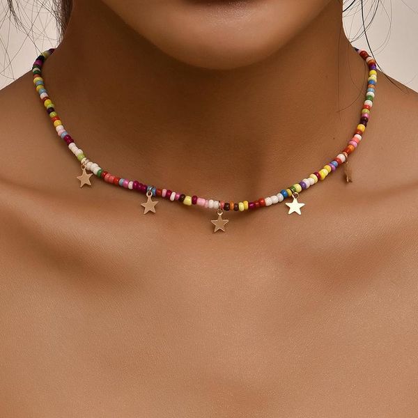 chains bohemian vintage colorful beads chain tassel star pendant fashion necklaces jewelry for women elegant accessories, Silver
chains bohemian vintage colorful beads chain tassel star pendant fashion necklaces jewelry for women elegant accessories, Silver