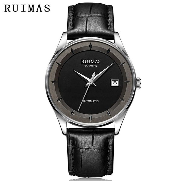 men automatic simple classic watch leather sapphire glass business mechanical wrist watches male clock ruimas relojes hombre, Slivery;brown
men automatic simple classic watch leather sapphire glass business mechanical wrist watches male clock ruimas relojes hombre, Slivery;brown