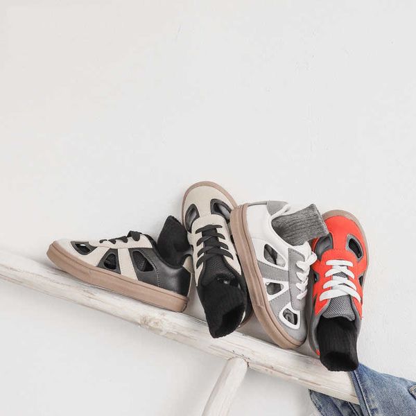 children's hole shoes spring boys and girls sports shoes fashion color matching trend casual hollow casual shoes 210713, Black
children's hole shoes spring boys and girls sports shoes fashion color matching trend casual hollow casual shoes 210713, Black