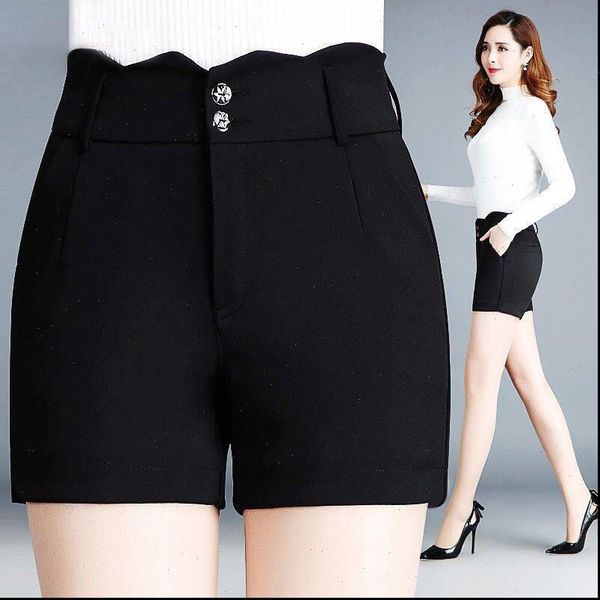 casual elastic shorts women plus large size straight shorts red black fashion ladies high waist summer shorts, White;black
casual elastic shorts women plus large size straight shorts red black fashion ladies high waist summer shorts, White;black
