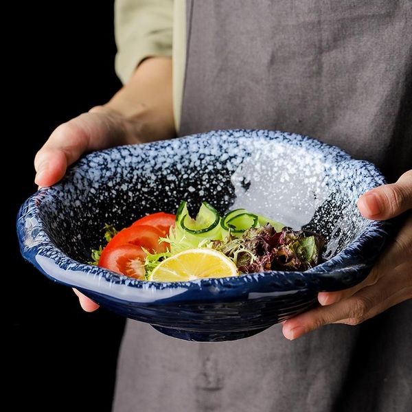 bowls 8.5 inch creative irregular bowl ceramic thickened fruit salad soup noodles japanese restaurant commercial
bowls 8.5 inch creative irregular bowl ceramic thickened fruit salad soup noodles japanese restaurant commercial