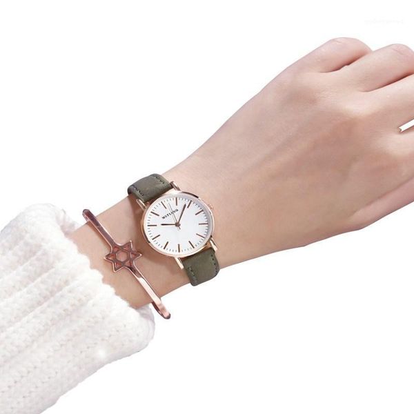 wristwatches 2021 women watches simple vintage small watch leather strap casual sports wrist clock dress women's, Slivery;brown
wristwatches 2021 women watches simple vintage small watch leather strap casual sports wrist clock dress women's, Slivery;brown