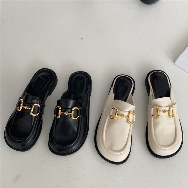 luxury slippers half slipper women's 2021 summer muller net red sandal baotou low heel lazy horse rank buckle small leather sho, Black
luxury slippers half slipper women's 2021 summer muller net red sandal baotou low heel lazy horse rank buckle small leather sho, Black