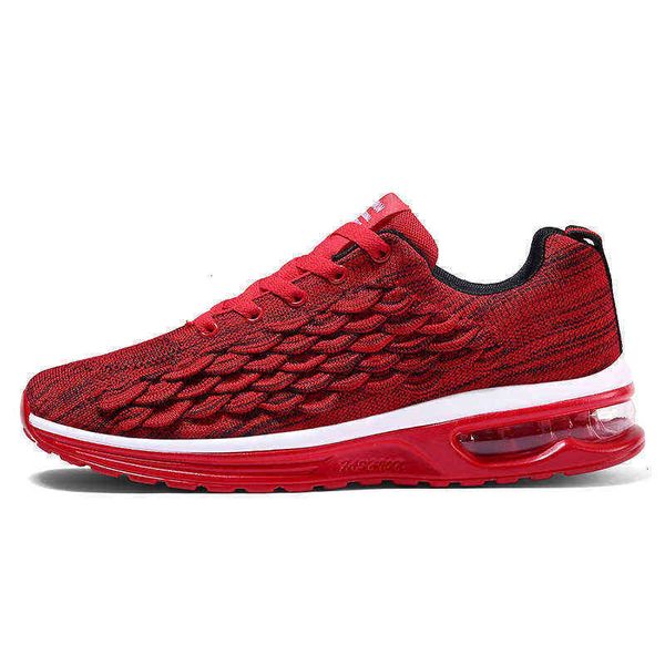 2021 red men's shoes fish scale flying weaving light and breathable running air cushion cushioning leisure sports
2021 red men's shoes fish scale flying weaving light and breathable running air cushion cushioning leisure sports