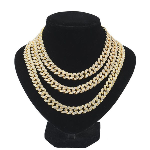 chains hip hop link cuban necklaces neck chain rhinestones necklace for men 13mm miami punk rapper choker gold silver color jewelry
chains hip hop link cuban necklaces neck chain rhinestones necklace for men 13mm miami punk rapper choker gold silver color jewelry