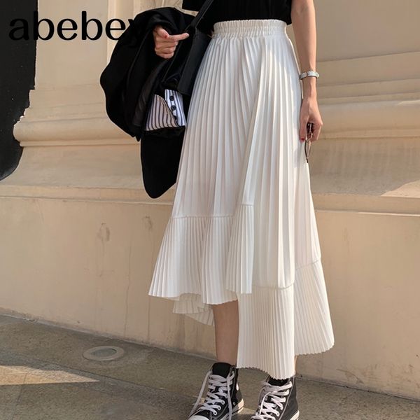 solid color elastic high waist stitching ruffled irregular pleats woman skirt simple fashion autumn new tv518 210309, Black
solid color elastic high waist stitching ruffled irregular pleats woman skirt simple fashion autumn new tv518 210309, Black
