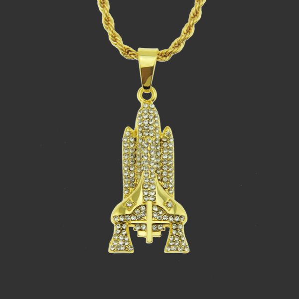 men chains pendant for hip hop amulet neck s diamond inlaid three-dimensional rocket personality necklace men's domineering cool street, Silver
men chains pendant for hip hop amulet neck s diamond inlaid three-dimensional rocket personality necklace men's domineering cool street, Silver