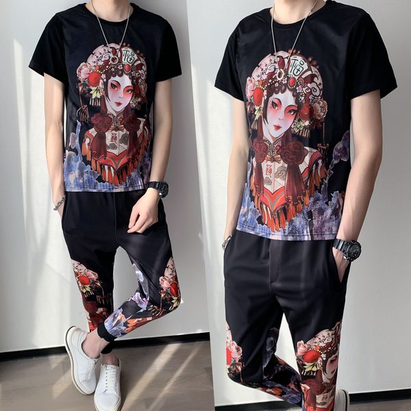 chinese-style male tracksuits casual men's clothing short sleeves tshirt pants 2 piece streetwear basketball suit -5xl rzit, Gray
chinese-style male tracksuits casual men's clothing short sleeves tshirt pants 2 piece streetwear basketball suit -5xl rzit, Gray