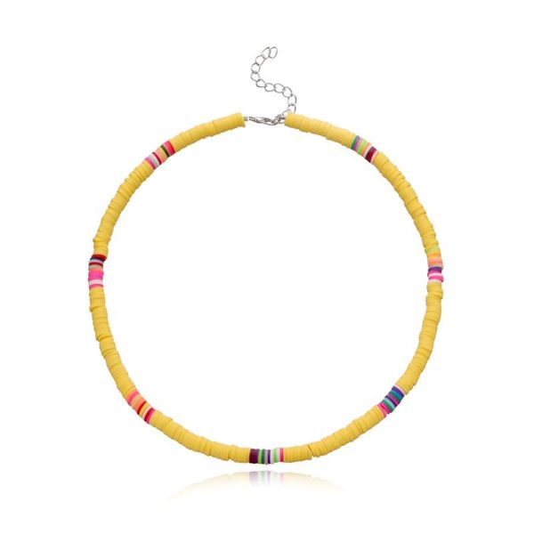 chokers hand-made beach colorful clay beaded choker necklace soft pottery jewelry, Golden;silver
chokers hand-made beach colorful clay beaded choker necklace soft pottery jewelry, Golden;silver