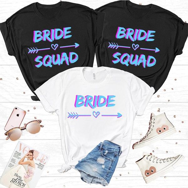 women's t-shirt bride squad love heart printed women t shirts graphic tee shirt bachelorette party womens wedding clothes, White
women's t-shirt bride squad love heart printed women t shirts graphic tee shirt bachelorette party womens wedding clothes, White