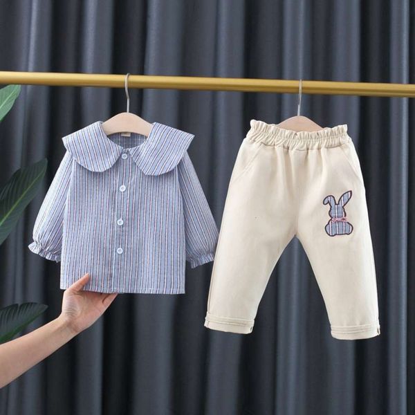 girls' t-shirt long sleeve sweater casual spring foreign style suit two piece children's wear, White
girls' t-shirt long sleeve sweater casual spring foreign style suit two piece children's wear, White