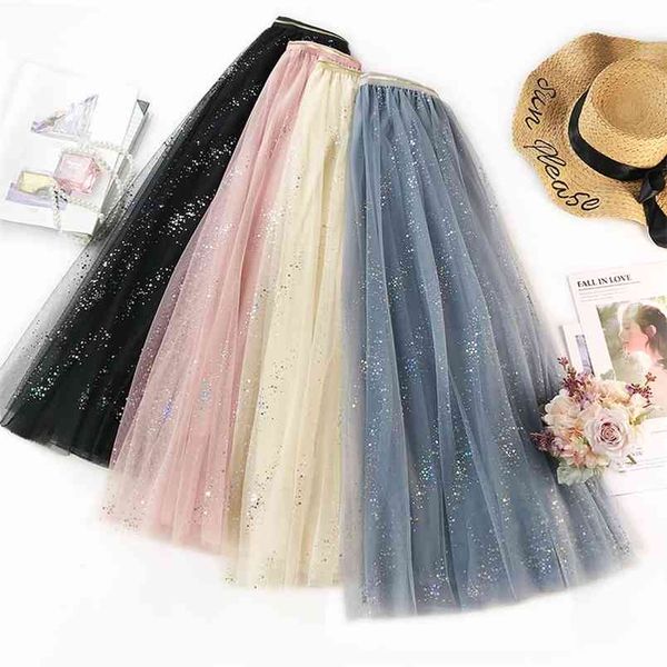 spring arrival fairy long skirts for women shining dot sequined tulle skirt faldas largas elegantes 210527, Black
spring arrival fairy long skirts for women shining dot sequined tulle skirt faldas largas elegantes 210527, Black