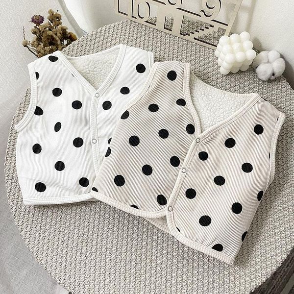 jackets infant kids boys girls vest coat winter baby boy girl sleeveless dot thicken cardigan born, Blue;gray
jackets infant kids boys girls vest coat winter baby boy girl sleeveless dot thicken cardigan born, Blue;gray