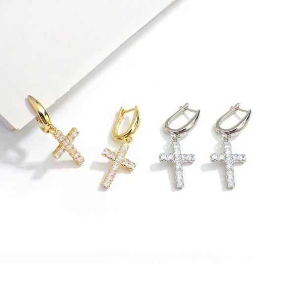 hoop & huggie amorcome fashion cross earrings cz zircon crystal women's gift wedding jewelry 2021, Golden;silver
hoop & huggie amorcome fashion cross earrings cz zircon crystal women's gift wedding jewelry 2021, Golden;silver