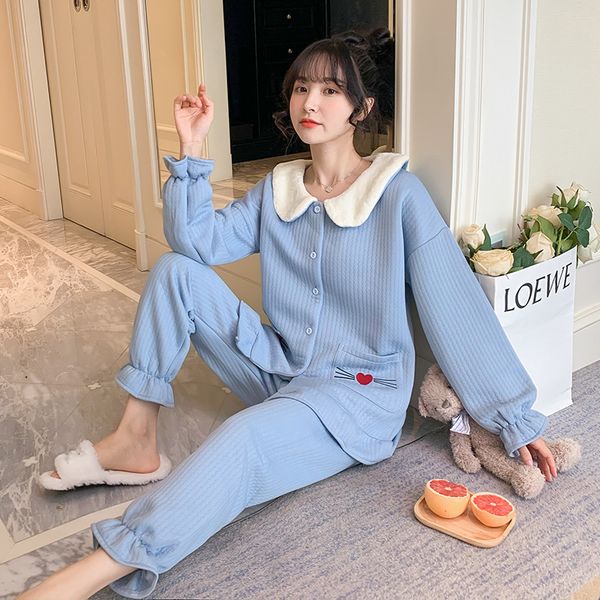 blue 2pcs pajamas cookies upstairs & bloom cute home clothes new women nightwear from dressing room a0ih, Black;red
blue 2pcs pajamas cookies upstairs & bloom cute home clothes new women nightwear from dressing room a0ih, Black;red
