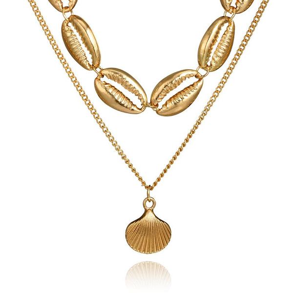 pendant necklaces europe and america chic ornament fashion simple geometry conch shell necklace long alloy choker, Silver
pendant necklaces europe and america chic ornament fashion simple geometry conch shell necklace long alloy choker, Silver
