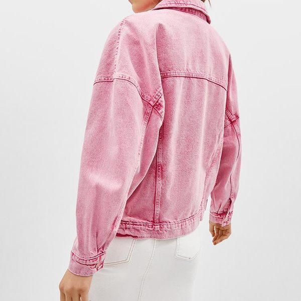 women's jackets women 2021 jeans casual bf style pockets long sleeve loose denim fashion pink single breasted female jacket, Black;brown
women's jackets women 2021 jeans casual bf style pockets long sleeve loose denim fashion pink single breasted female jacket, Black;brown