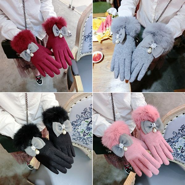 gloves korean rabbit hair bow in autumn and winter plush thickened cycling fashion touch screen thin split finger warm, Blue;gray
gloves korean rabbit hair bow in autumn and winter plush thickened cycling fashion touch screen thin split finger warm, Blue;gray
