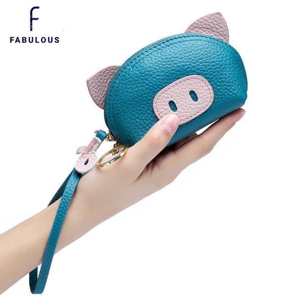 card holders pebble leather cute cartoon pig mini coin purse wallet for women and girls zipper holder, Brown;gray
card holders pebble leather cute cartoon pig mini coin purse wallet for women and girls zipper holder, Brown;gray