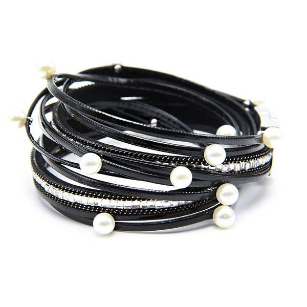 charm bracelets pu leather cord with plastic pearl & zinc alloy plated multilayer nickel lead cadmium approx 15 inch strand, Golden;silver
charm bracelets pu leather cord with plastic pearl & zinc alloy plated multilayer nickel lead cadmium approx 15 inch strand, Golden;silver