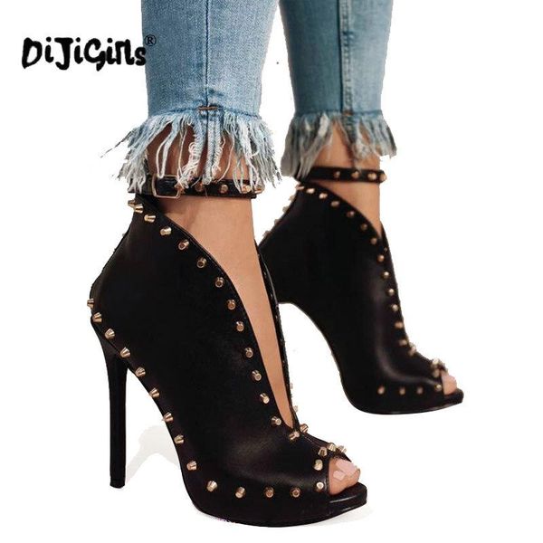 dress shoes dijigirls autumn women peep toe pumps high heels women's ankle boots rivets buckle motorcycle, Black
dress shoes dijigirls autumn women peep toe pumps high heels women's ankle boots rivets buckle motorcycle, Black