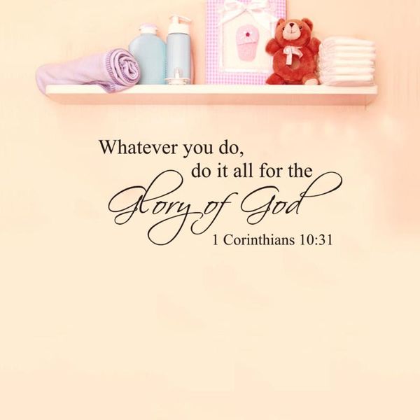 wallpapers whatever you do it for the glory of god religious christian wall decal sticker art mural home decor
wallpapers whatever you do it for the glory of god religious christian wall decal sticker art mural home decor