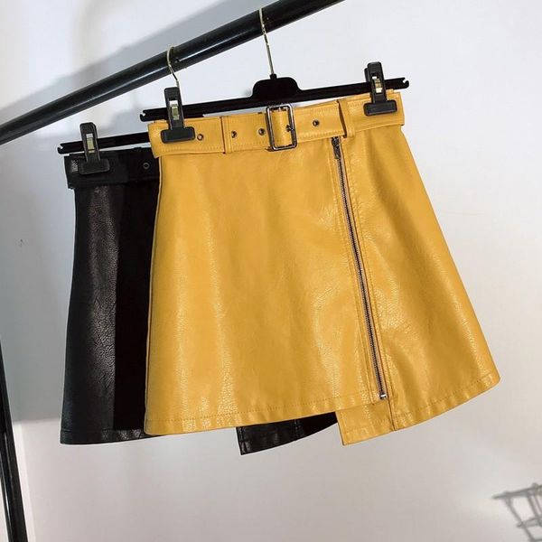 skirts high waist pu leather skirt streetwear sash mini short women bottom 2021 zipper a-line autumn winter, Black
skirts high waist pu leather skirt streetwear sash mini short women bottom 2021 zipper a-line autumn winter, Black