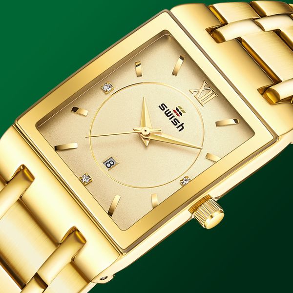 relogio feminino luxo golden bracelet watches women fashion square quartz watch ladies diamond watch female brand luxuryg, Slivery;brown
relogio feminino luxo golden bracelet watches women fashion square quartz watch ladies diamond watch female brand luxuryg, Slivery;brown
